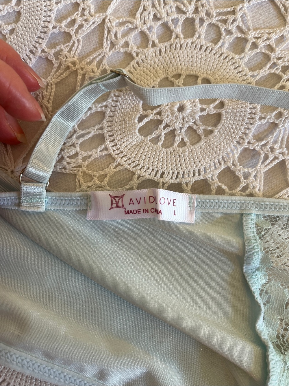Avidlove blue teal lace bralette bra - Picture 8 of 8